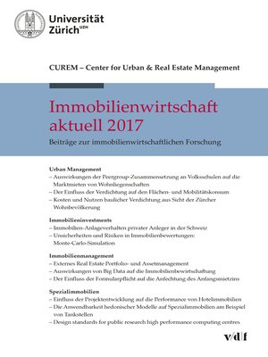 cover image of Immobilienwirtschaft aktuell 2017